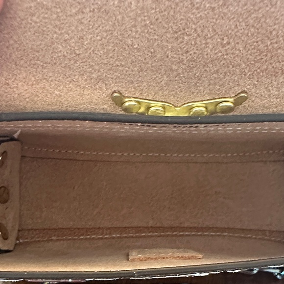 Zadig & Voltaire silver foil leather mini Bag, silver metal chain. Rare Find! - Picture 11 of 12